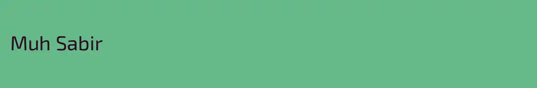 Muh Sabir